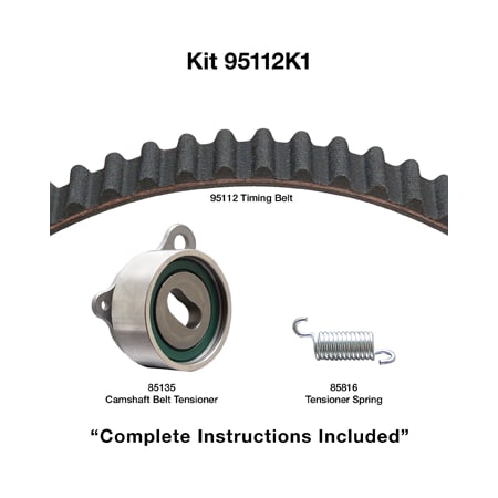 Dayco 85-88 Chevrolet/Toyota 1.6L Timing Belt Kit, 95112K1 95112K1
